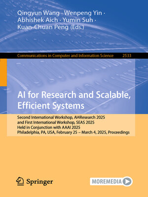 cover image of AI for Research and Scalable, Efficient Systems
